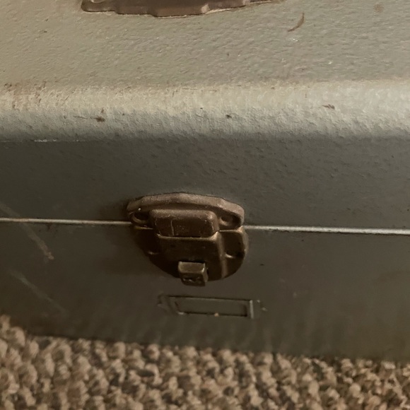 Vintage Excelsior Industrial Metal File Document Lock Box - Picture 3 of 11